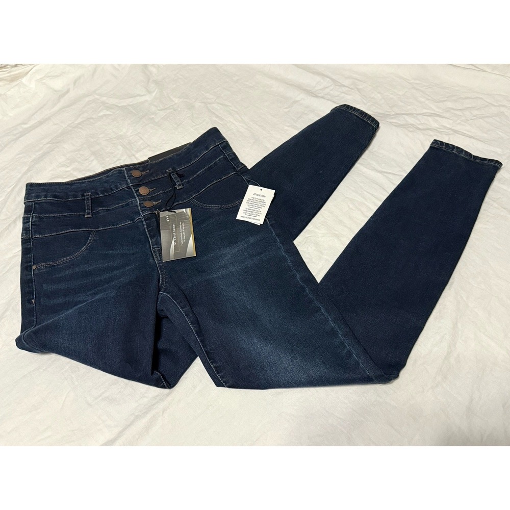 Refuge Women's Hi-Waist Skinny Jeans Size 6 Dark Blue NWT